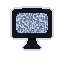 Desktop computer with static screen
