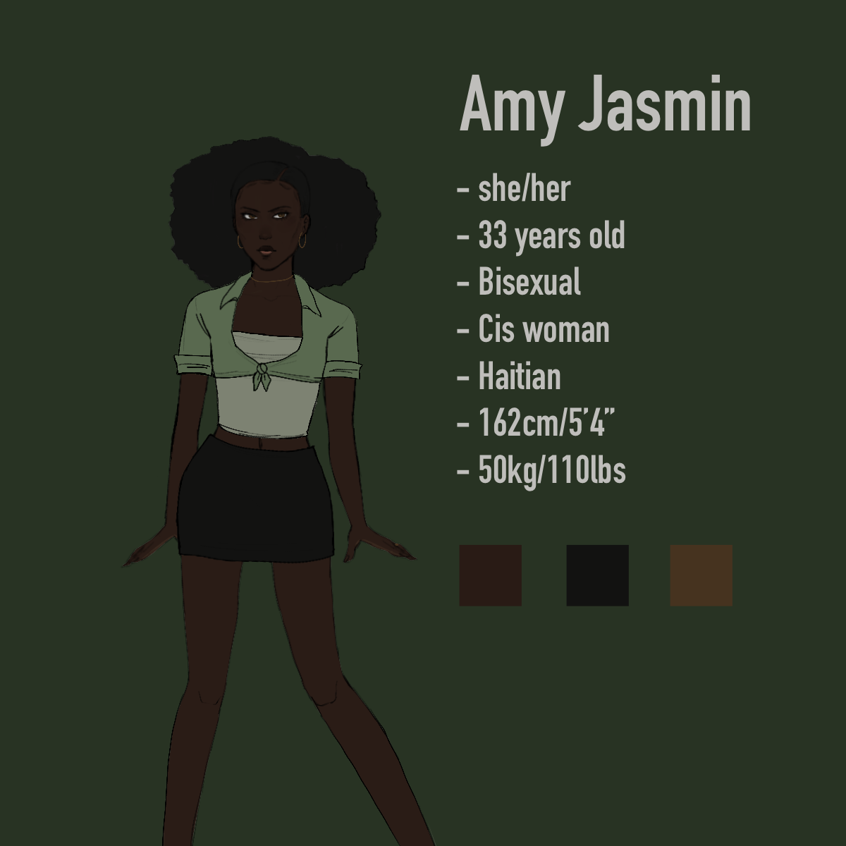 Amy Reference Sheet